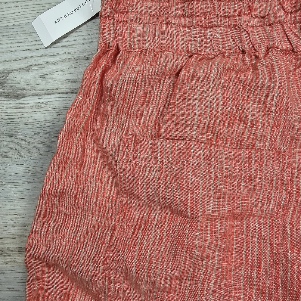 NWT Anthropologie Boho Casual Linen Summer Shorts  Large - Picture 6 of 8